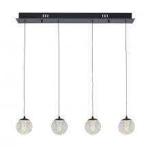 Trans Globe MDN-1634 BK - 4LT LINEAR LED BALL GLOBES-BK